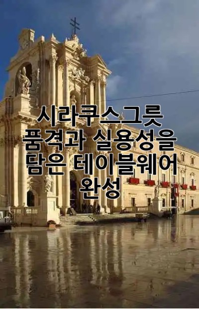 시라쿠스그릇🍽️: 품격과 실용성을 담은 테이블웨어 완성✨