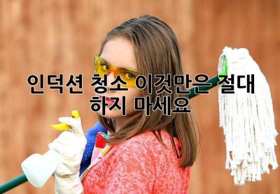 인덕션 청소, 이것만은 절대 하지 마세요!
