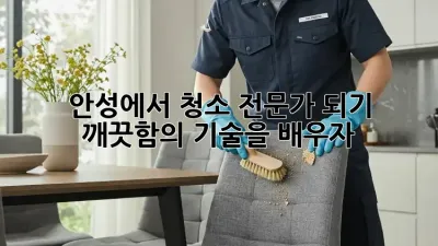 안성에서 청소 전문가 되기: 깨끗함의 기술을 배우자!