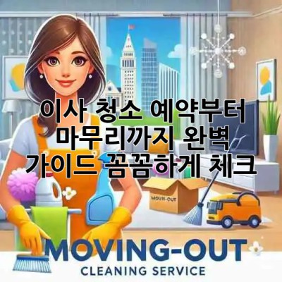 🏡 이사 청소 예약부터 마무리까지 완벽 가이드: 꼼꼼하게 체크! ✨