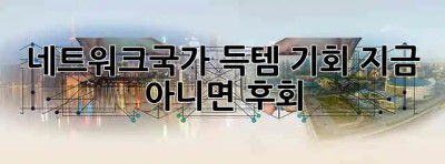 네트워크국가 득템 기회! 지금 아니면 후회😭