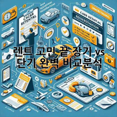 🚗 렌트 고민 끝! 장기 vs 단기 완벽 비교분석 💯