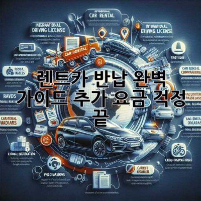 🚗 렌트카 반납 완벽 가이드: 추가 요금 걱정 끝! 💯