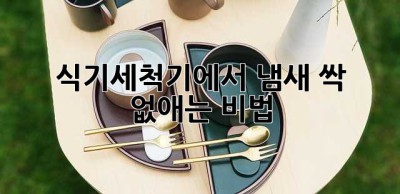 식기세척기에서 냄새 싹~ 없애는 비법! ✨