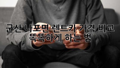 군산 나포면 렌트카🚗 가격 비교? 똑똑하게 하는 법! ✨