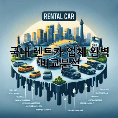 국내 렌트카 업체 완벽 비교분석! 🚗💨