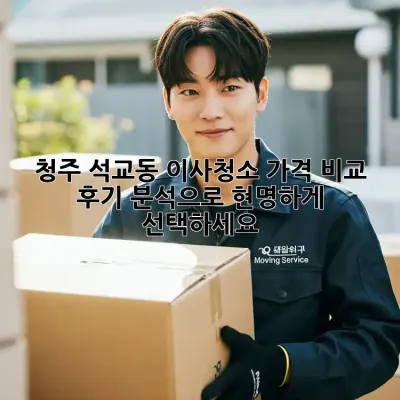 청주 석교동 이사청소 가격 비교: 후기 분석으로 현명하게 선택하세요!