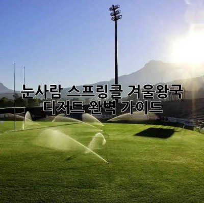 ❄️ 눈사람 스프링클: 겨울왕국 디저트 완벽 가이드 ☃️